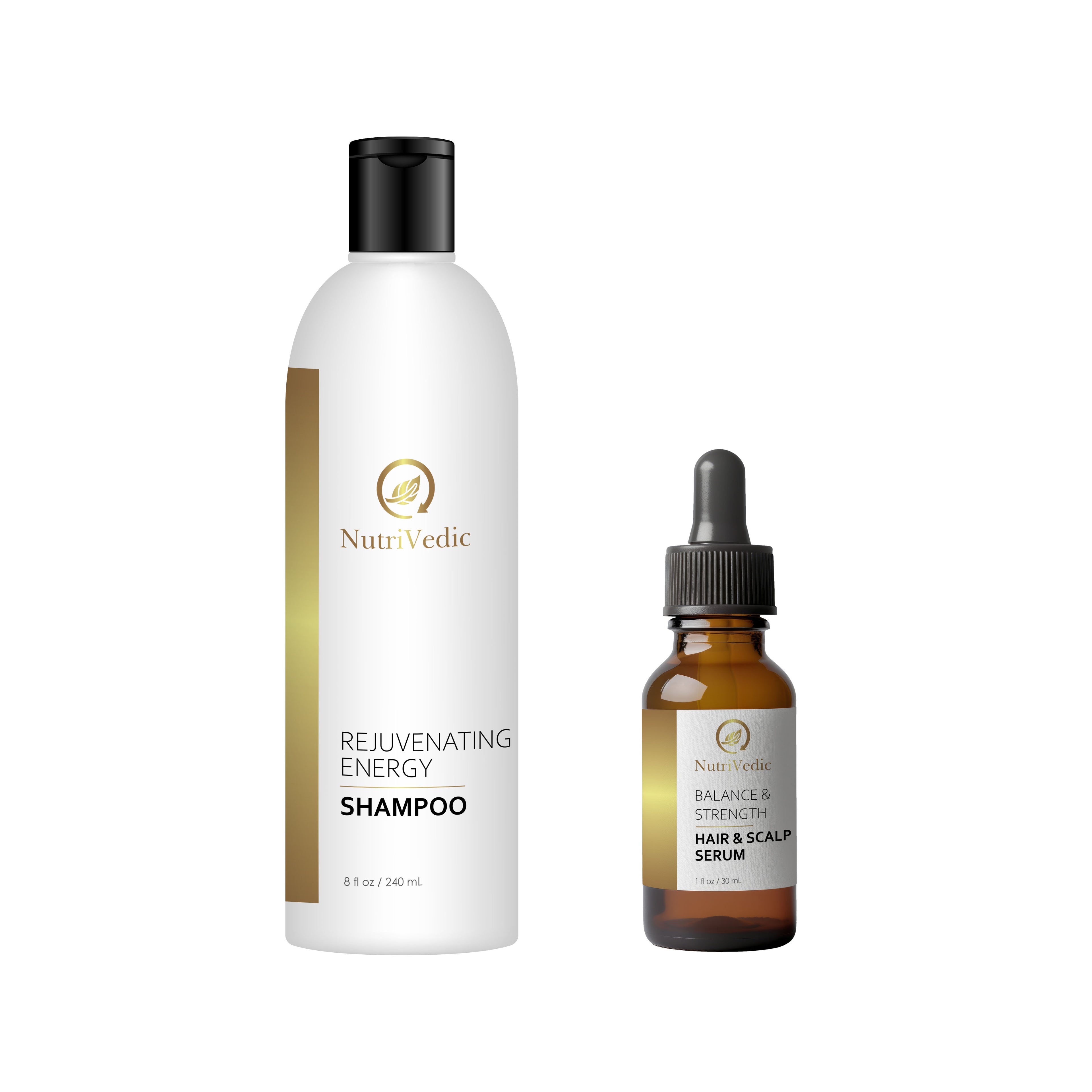 Rejuvenating Energy Shampoo Balance & Strength Hair & Scalp Serum Duo